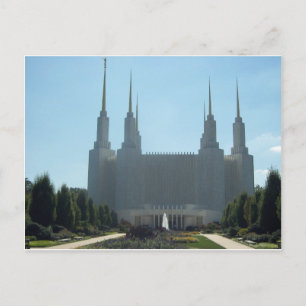 Washington Area Mormon Temple Postcard