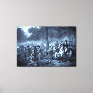 "Washington as a Soldier" (selenium) canvas print