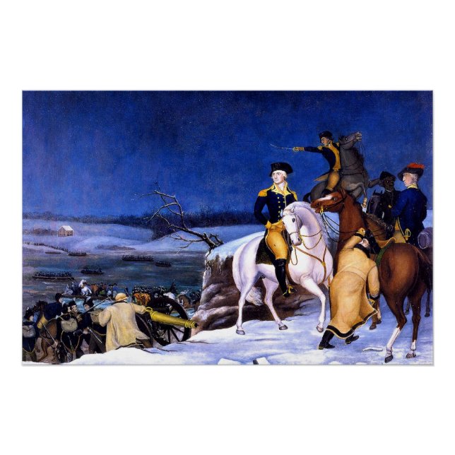 Washington at the Delaware, fine art, Poster (Front)