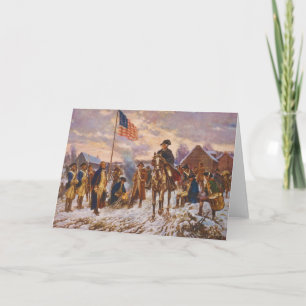 Washington at Valley Forge by Edward P. Moran Card