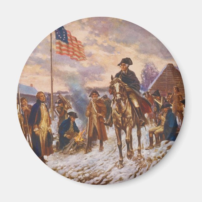 Washington at Valley Forge by Edward P. Moran Magnet (Front)
