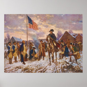 Washington at Valley Forge by Edward P. Moran Poster