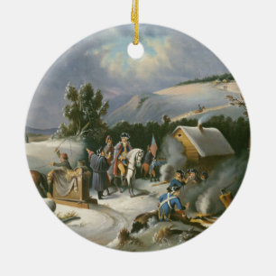 Washington At Valley Forge Ceramic Tree Decoration