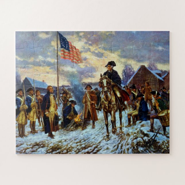 Washington at Valley Forge Jigsaw Puzzle (Horizontal)