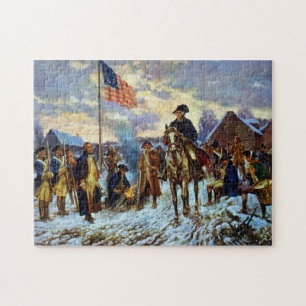 Washington at Valley Forge Jigsaw Puzzle