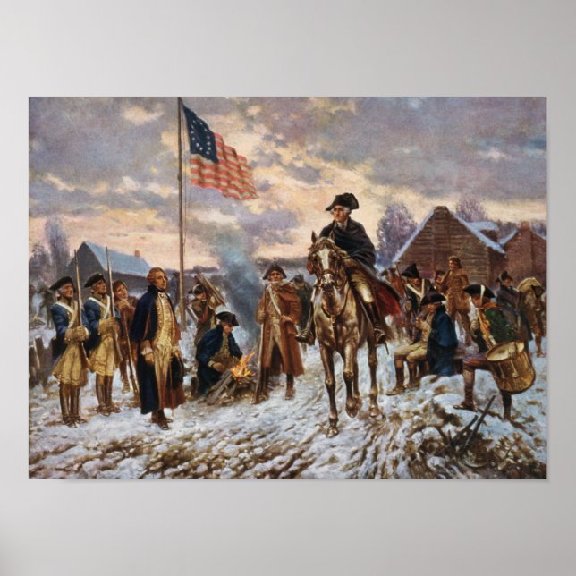 Washington at Valley Forge Poster (Front)