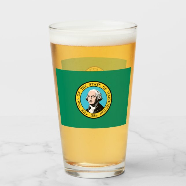 WASHINGTON BEER GLASS (Front Filled)