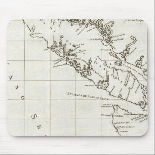 Washington, British Columbia, Vancouver map Mouse Mat