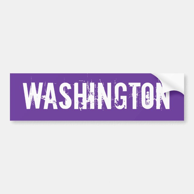 Washington Bumper Sticker (Front)