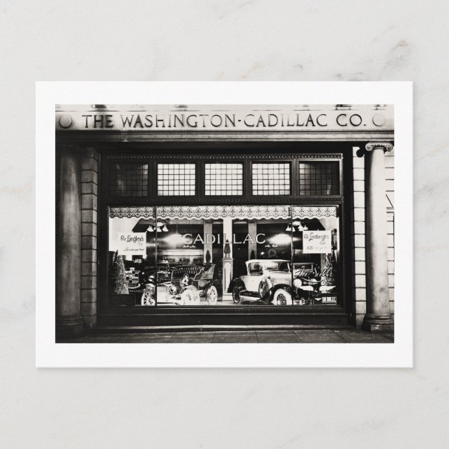 Washington Cadillac Co. 1927 Postcard (Front)