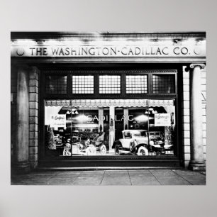 Washington Cadillac Company Showroom 1927 Poster