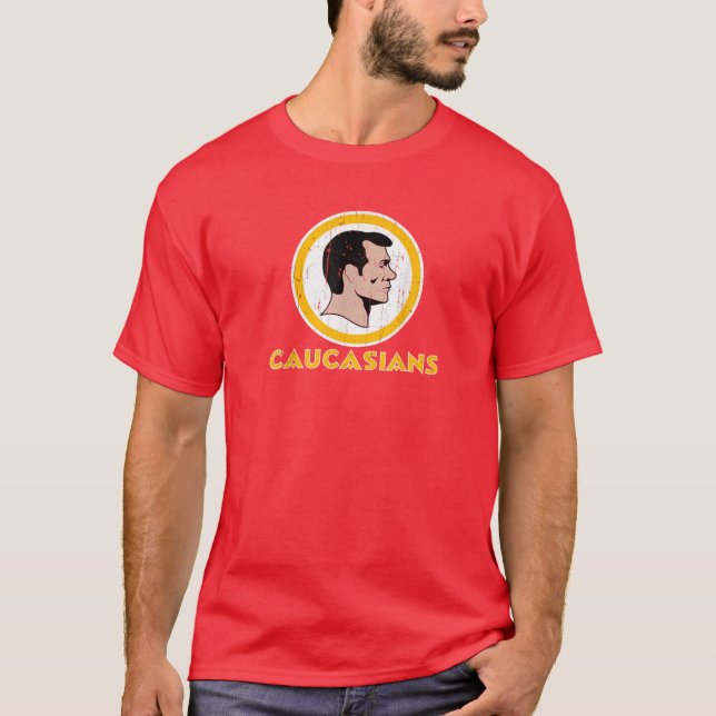Washington Caucasians Football Rednecks T-Shirt (Front)