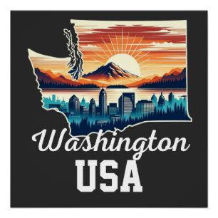 Washington city poster