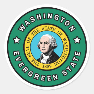 Washington Classic Round Sticker