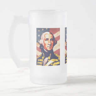 Washington & Co. Frosted Glass Beer Mug