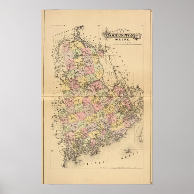 Washington Co, Maine Poster (Front)