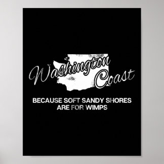 Washington Coast Pacific Northwest Beaches Poster