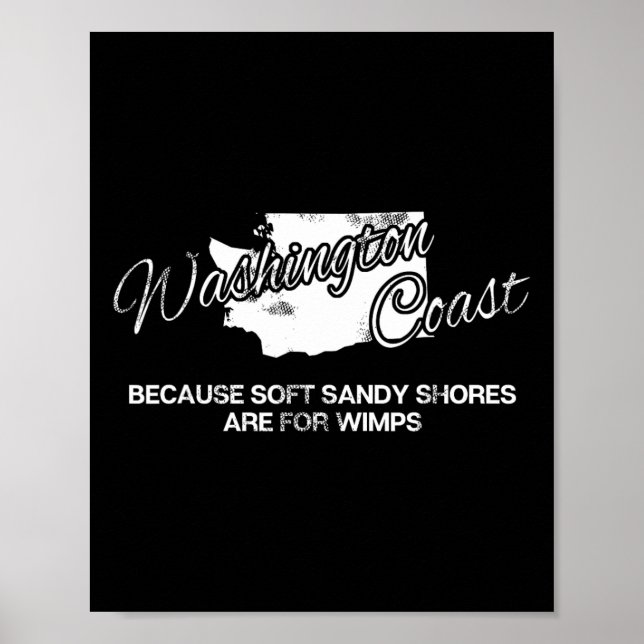 Washington Coast Pacific Northwest Beaches  Poster (Front)