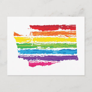 washington colour strokes postcard