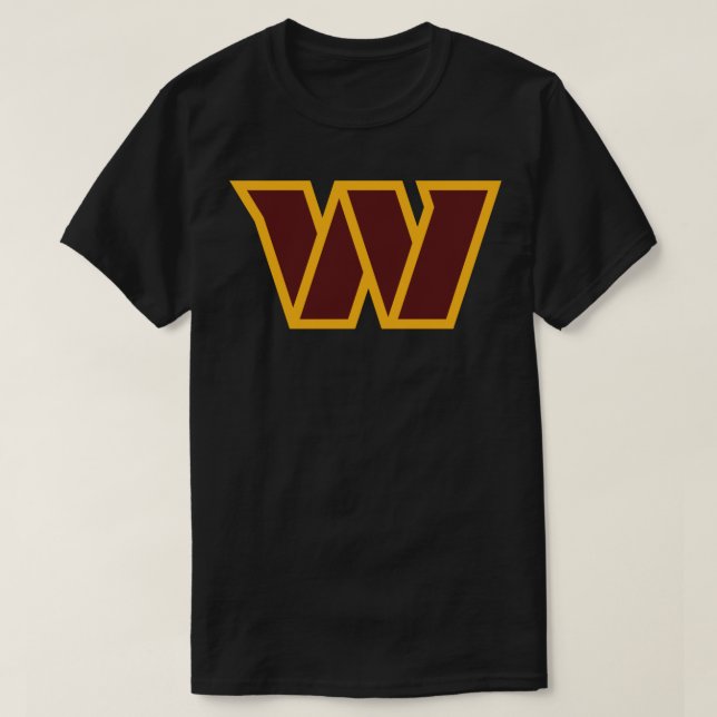 Washington Commanders Sticker T-Shirt (Design Front)