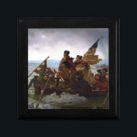 Washington Crossing Delaware Art Gift Box<br><div class="desc">Washington Crossing the Delaware (1851) oil on canvas painting by German-American artist Emanuel Leutze. The painting commemorates General George Washington's crossing of the Delaware River with the Continental Army on the night of December 25–26,  1776,  during the American Revolutionary War.</div>