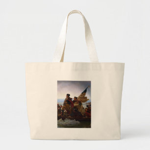 Washington Crossing Delaware Art Large Tote Bag