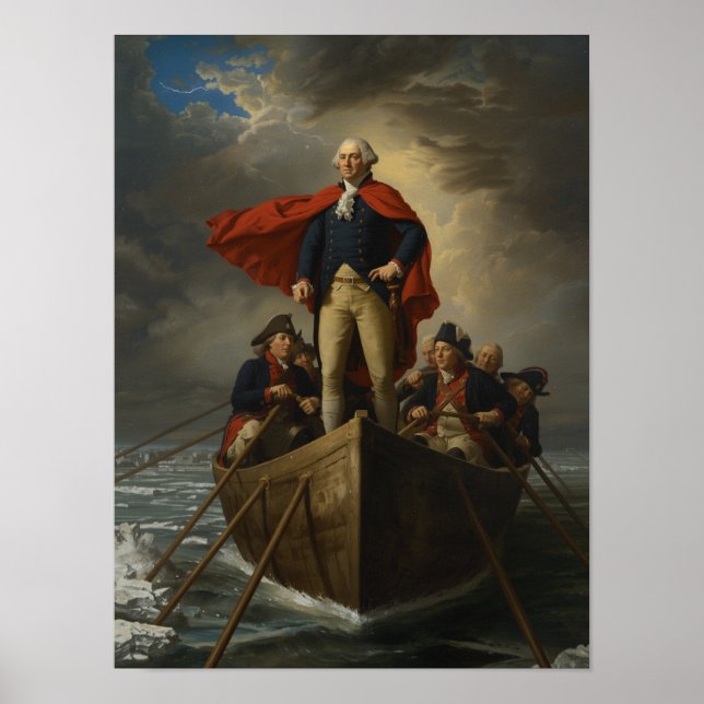 Washington Crossing the Delaware – 1776 Poster (Front)