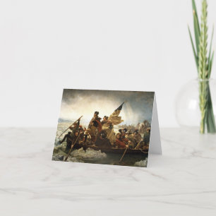 Washington Crossing the Delaware - 1851 Card