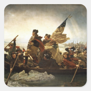 Washington Crossing the Delaware - 1851 Square Sticker