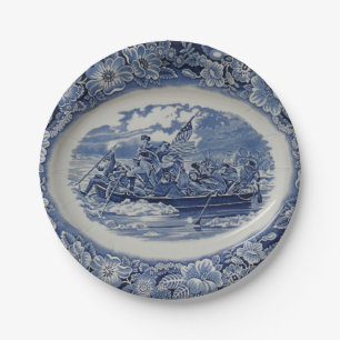Washington Crossing the Delaware a la Wedgwood Paper Plate