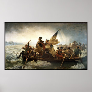Washington Crossing The Delaware -- Border Poster