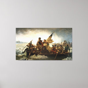 Washington Crossing the Delaware by Emanuel Leutze Canvas Print