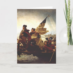 Washington Crossing the Delaware by Emanuel Leutze Card