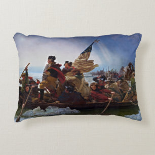 Washington Crossing the Delaware by Emanuel Leutze Decorative Cushion
