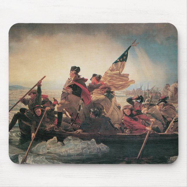 Washington Crossing the Delaware by Emanuel Leutze Mouse Mat (Front)