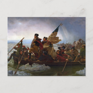 Washington Crossing the Delaware by Emanuel Leutze Postcard
