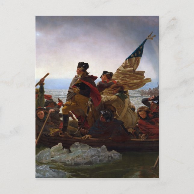 Washington Crossing the Delaware by Emanuel Leutze Postcard (Front)