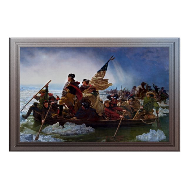 Washington Crossing the Delaware by Emanuel Leutze Poster (Front)