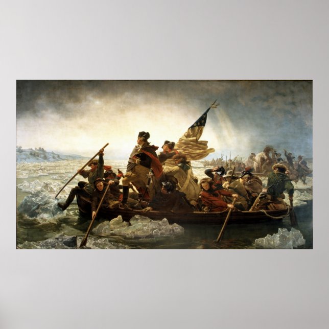 Washington Crossing the Delaware by Emanuel Leutze Poster (Front)