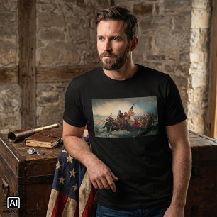 Washington Crossing the Delaware by Emanuel Leutze T-Shirt
