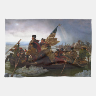 Washington Crossing the Delaware by Emanuel Leutze Tea Towel