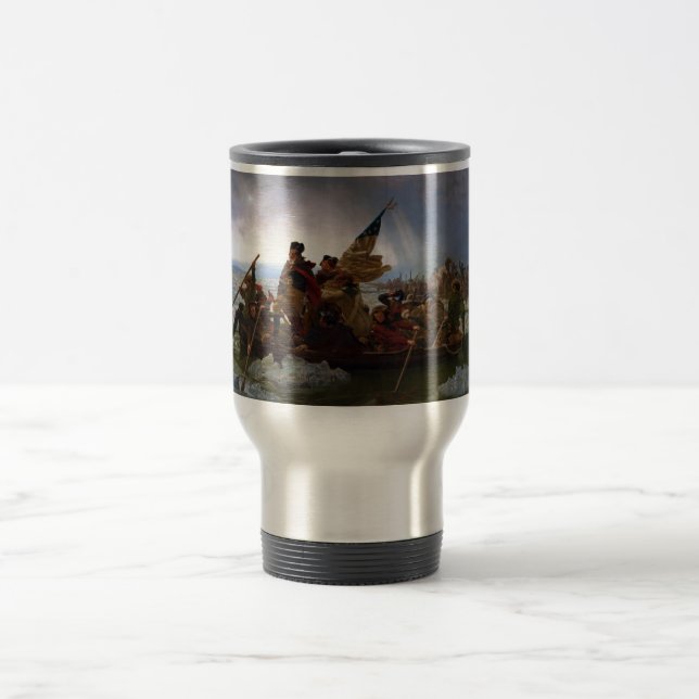 Washington Crossing the Delaware by Emanuel Leutze Travel Mug (Center)