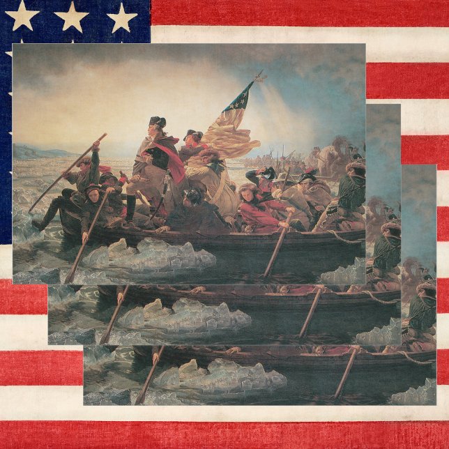 Washington Crossing the Delaware by Emanuel Leutze Wrapping Paper Sheet (Washington Crossing the Delaware by Emanuel Leutze Wrapping Paper Sheets)