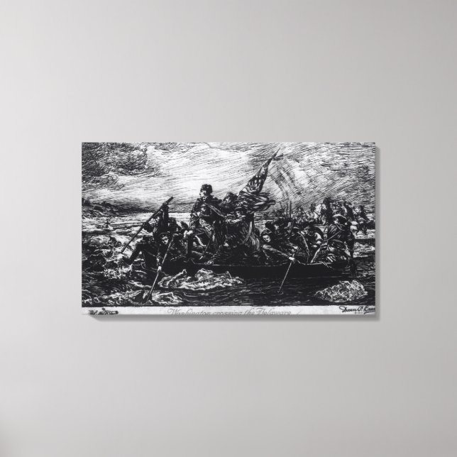 Washington Crossing the Delaware Canvas Print (Front)