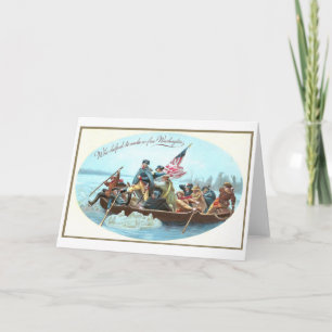 Washington Crossing the Delaware Card