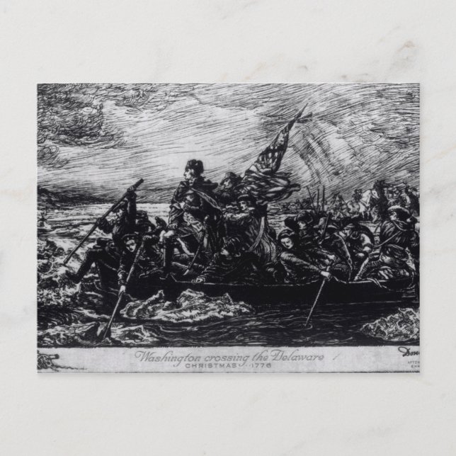 Washington Crossing the Delaware Postcard (Front)