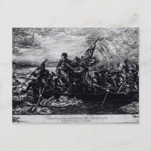 Washington Crossing the Delaware Postcard