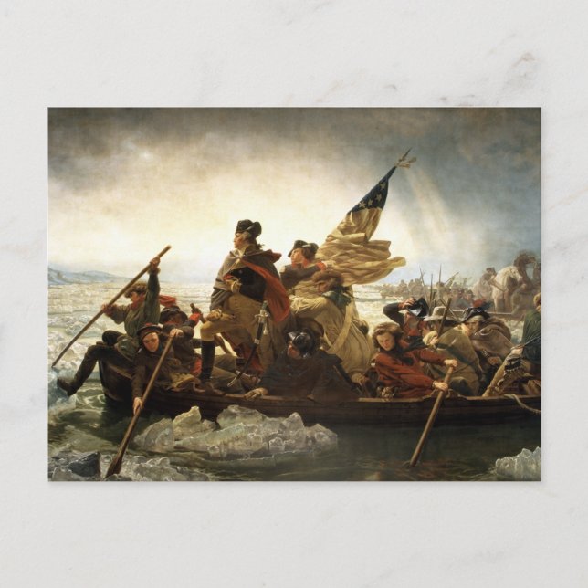 Washington Crossing the Delaware Postcard (Front)