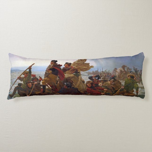Washington Crossing the Delaware River Body Cushion (Front)