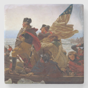 Washington Crossing the Delaware River Stone Coaster